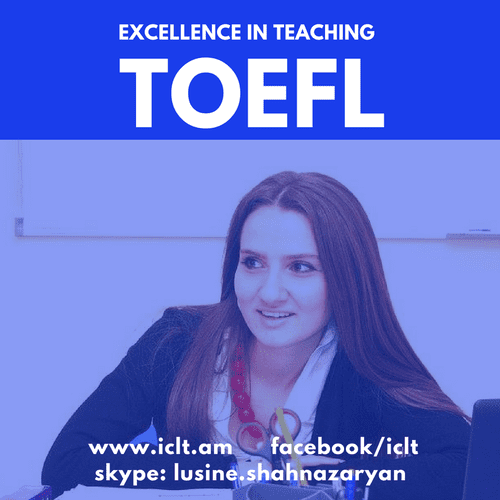 TOEFL iBT tailored lessons on-site and online with