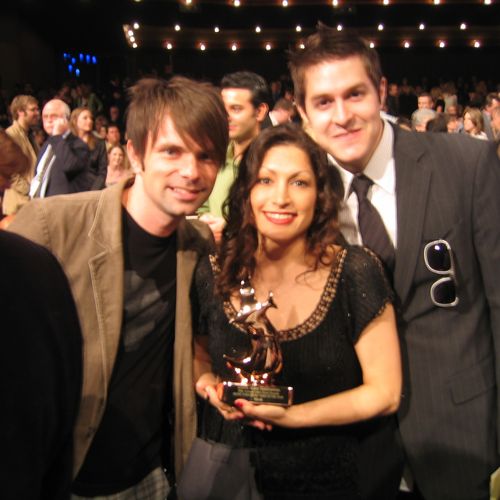 Monica Ortiz with award-winning band Jars of Clay