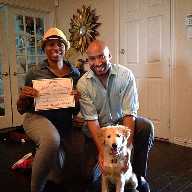 The Reynolds family graduate Puppy Behavior and Ha