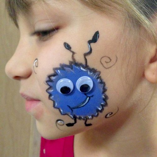 Cheek art from Monsters, spiders and all sorts of 