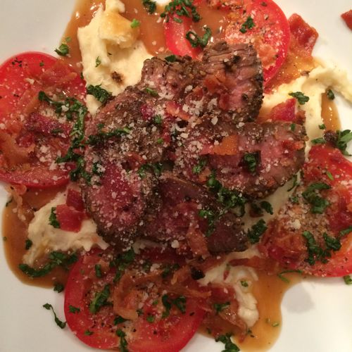 Filet tomato parmesan