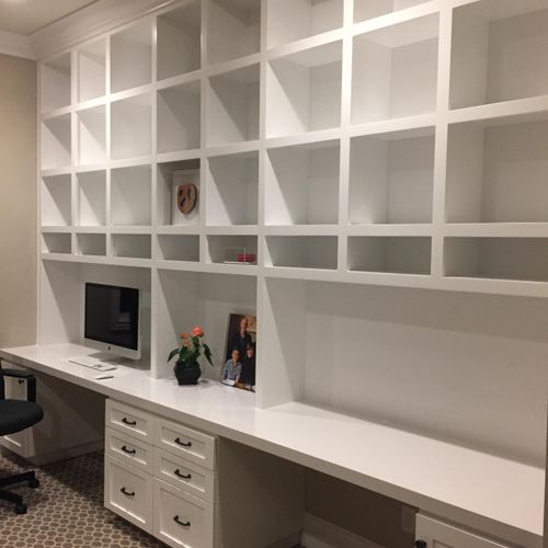 Office built in wall unit