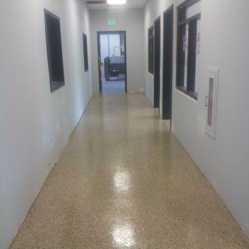 Titan Roofing Co. office space and Hallways. in Sp