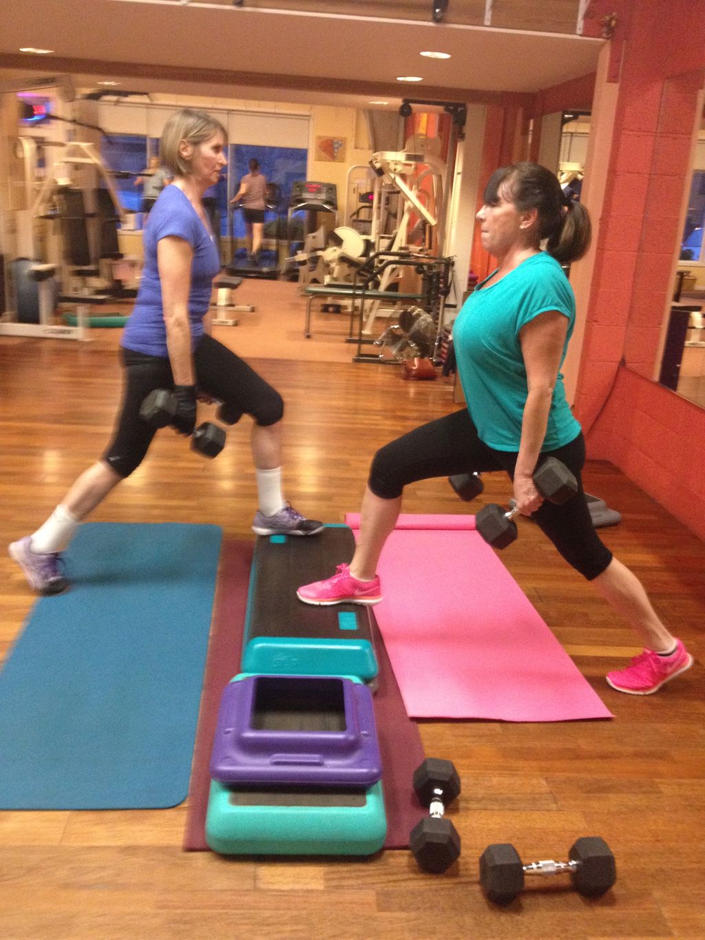 Training with a friend cuts cost but adds fun.  Ma