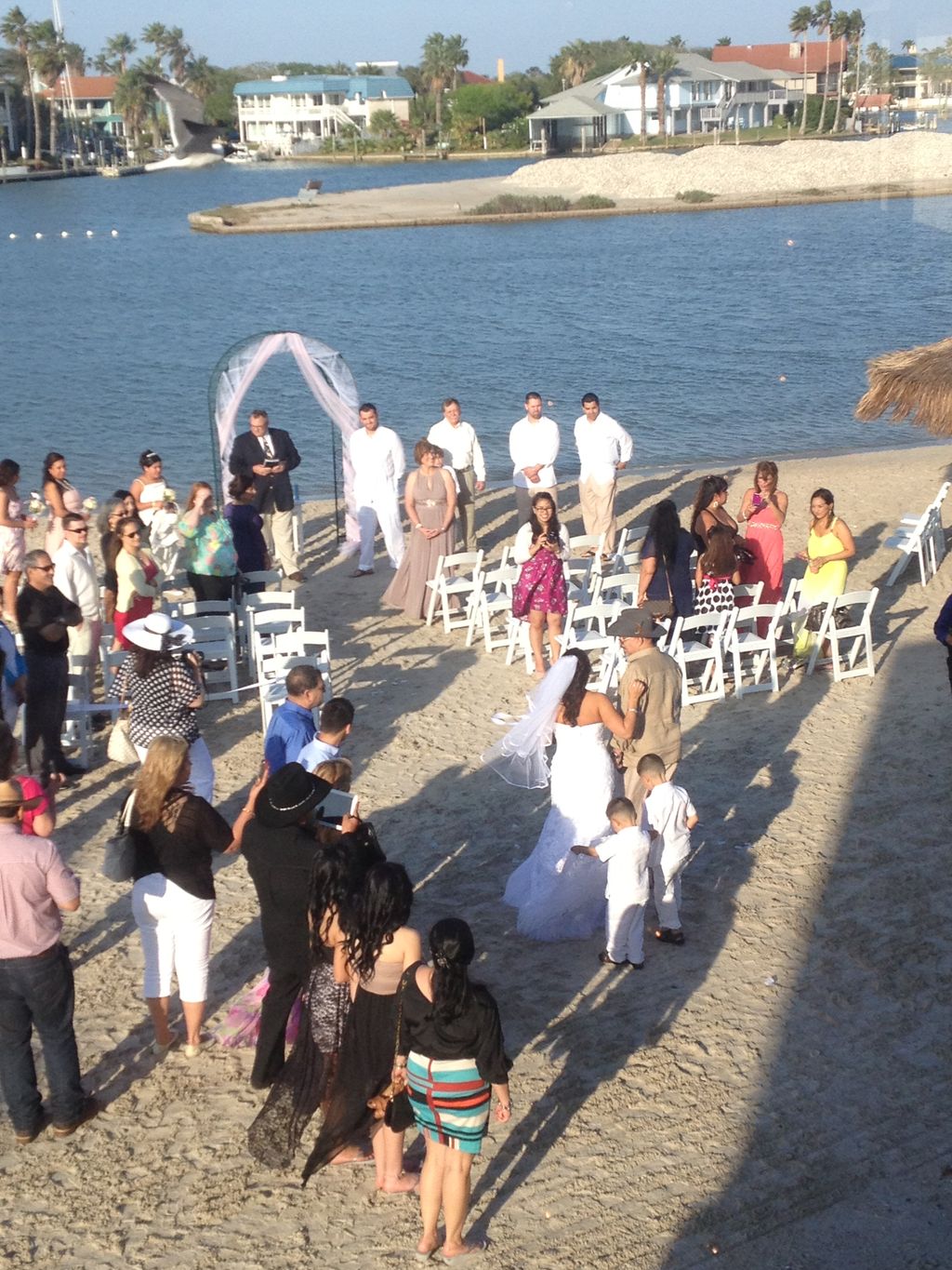 Wedding in Rockport, Texas by the beach.
