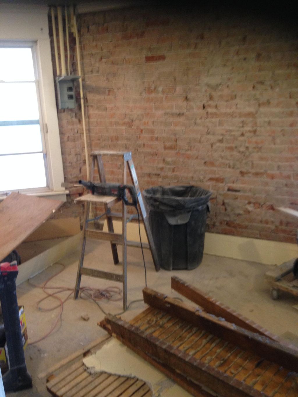 Exposing the brick