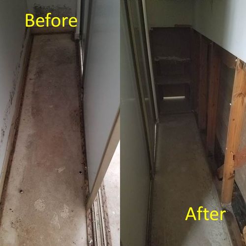 Demo of Bedroom Closet Before and After