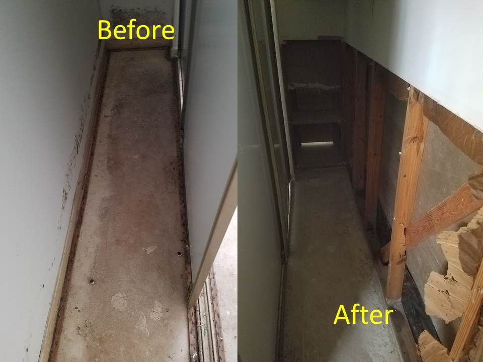 Demo of Bedroom Closet Before and After