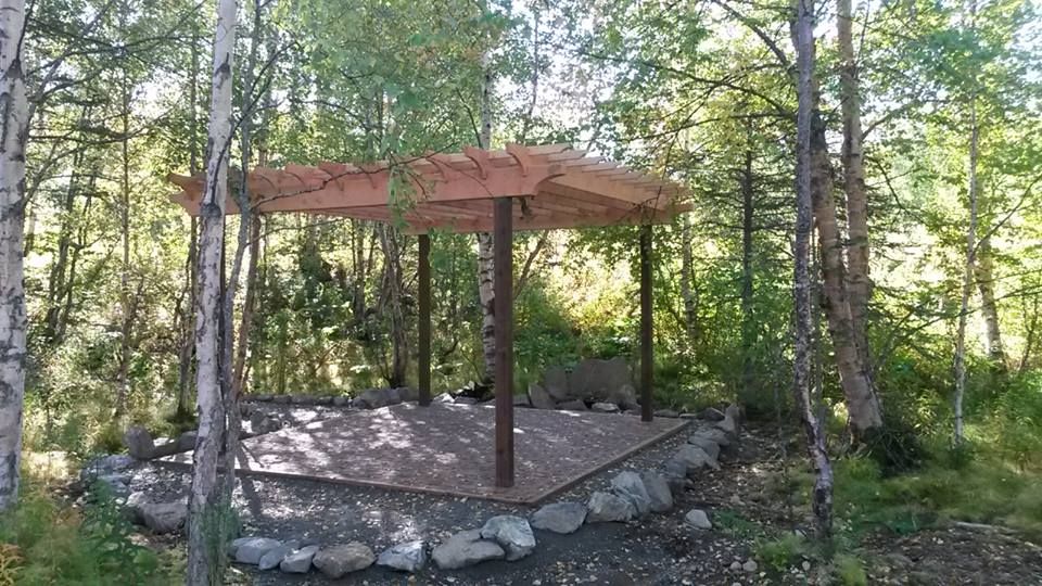 Pergola pre-staining