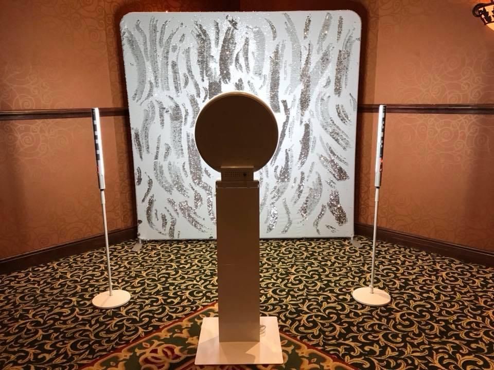 full set up with backdrop