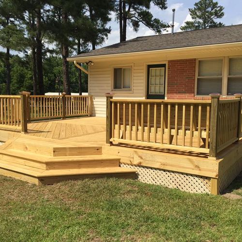 remodel on a 16'x22' deck. built for duke smith in