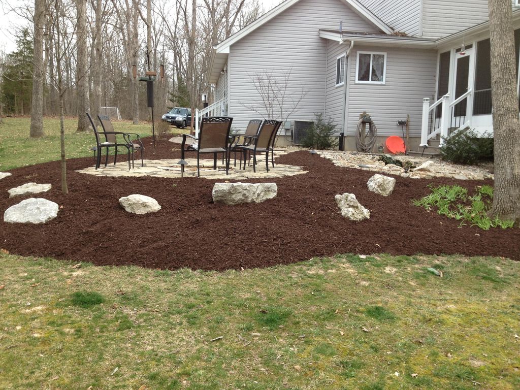 Fresh mulch always make the landscape look beautif