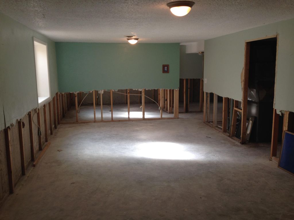 Flood damage, complete renovation