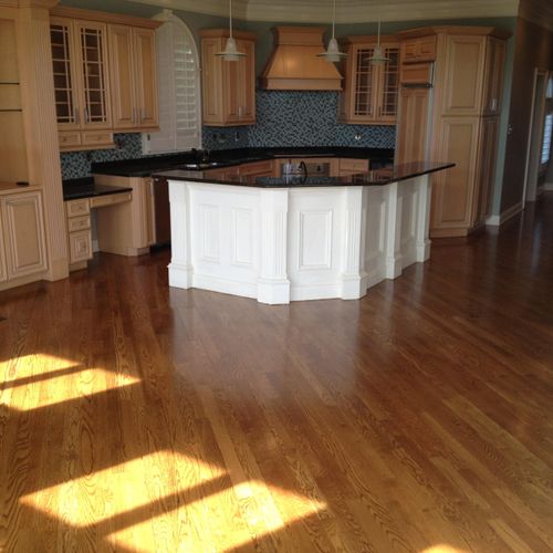 refinished hardwood flooring with early american s