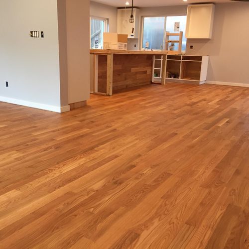 Red oak with MonoCoat finish system