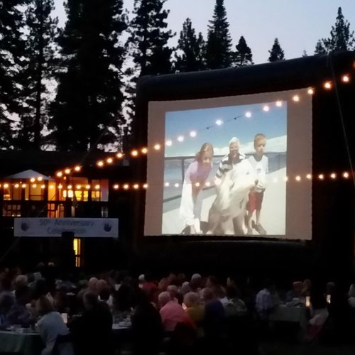 Outdoor Movie event for Tahoe Tavern 50th Annivers