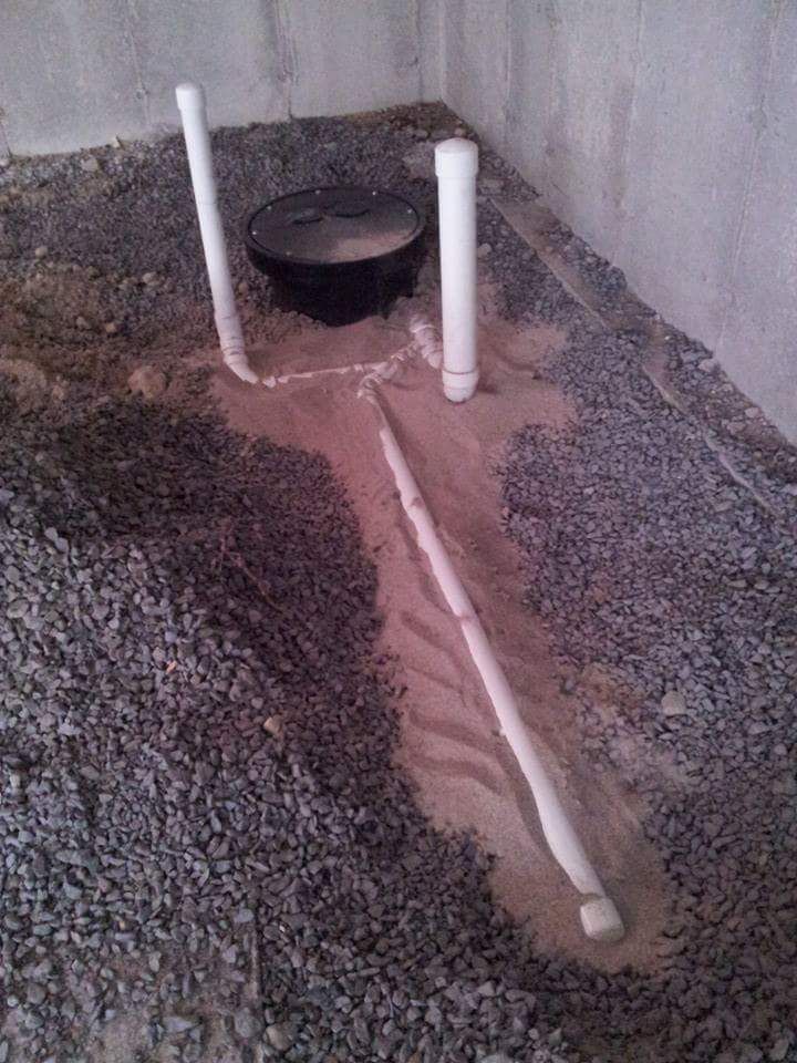 basement bathroom underground rough 