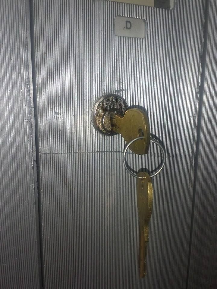 mail box drilled open and lock replaced