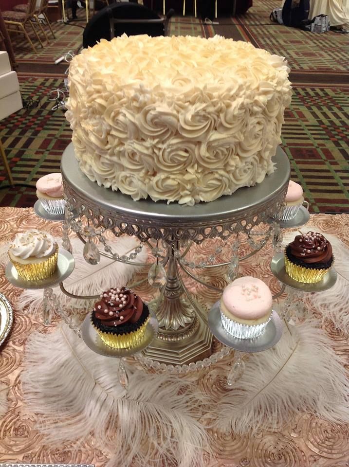 Wedding Cake and Cupcakes