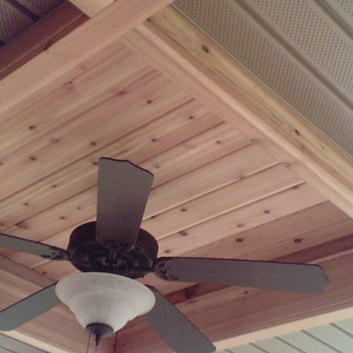 a deck ceiling