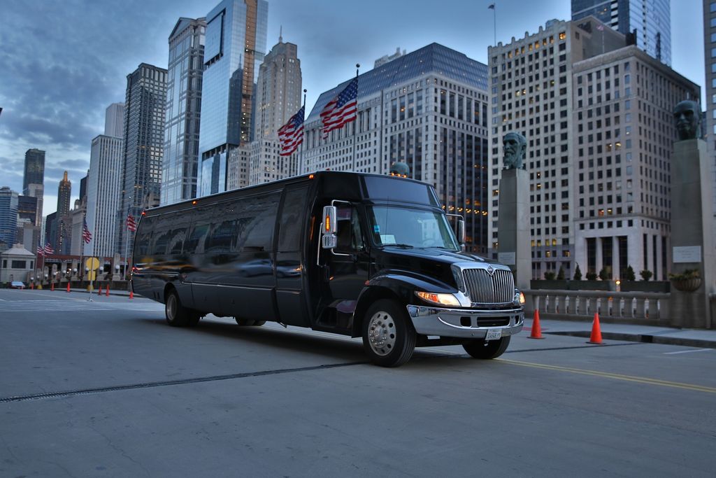 36 pax limo bus with washroom