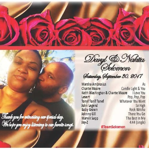 Wedding/CD Cover Design for favor gift to the gues