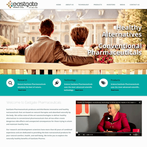 We did Eastgate Biotech's website redesign.  We ar