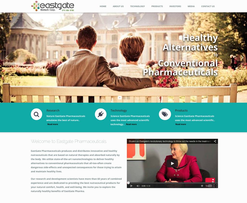We did Eastgate Biotech's website redesign.  We ar