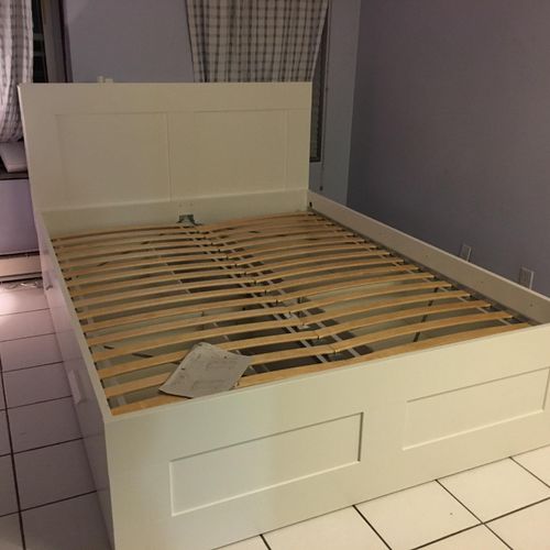 Ikea Furniture, Bed with draws