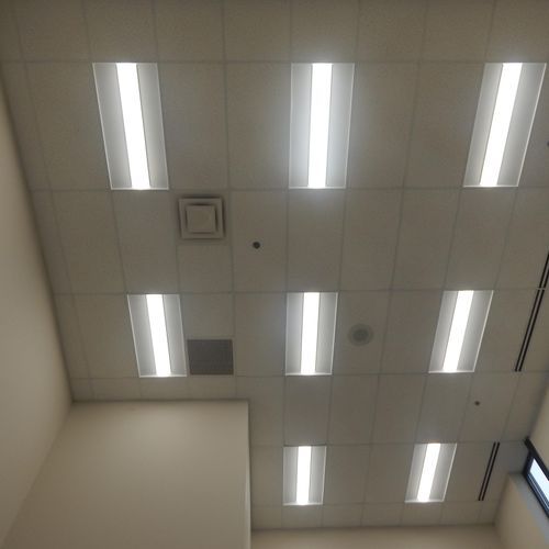 New LED Energy Efficient Office Lighting