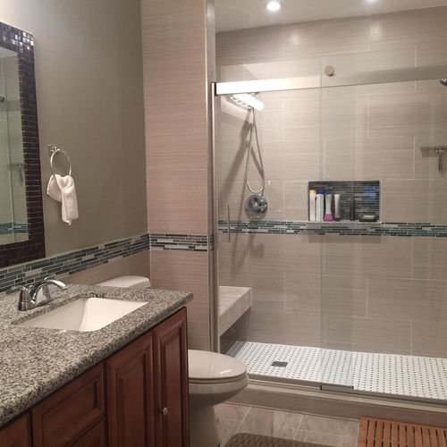 full bath room renovation;