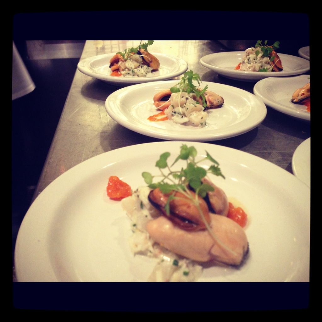 a NYE six course dinner starting with the PC north