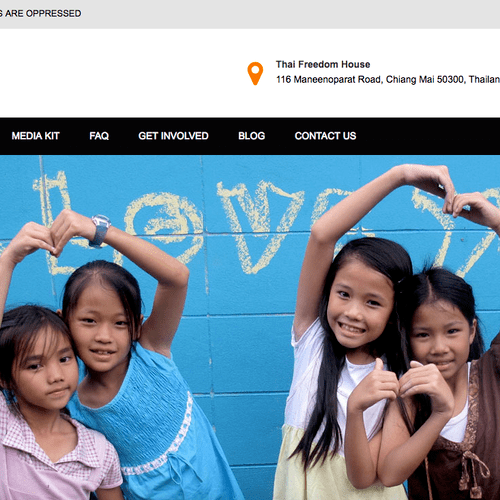 Non-Profit website based in Thailand! We have clie
