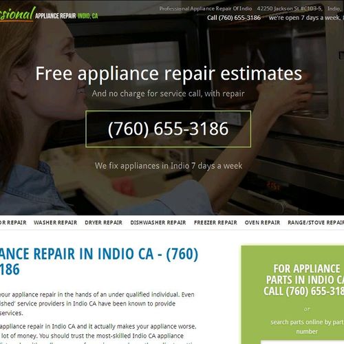 Professional Appliance Repair of Indio
When Applia