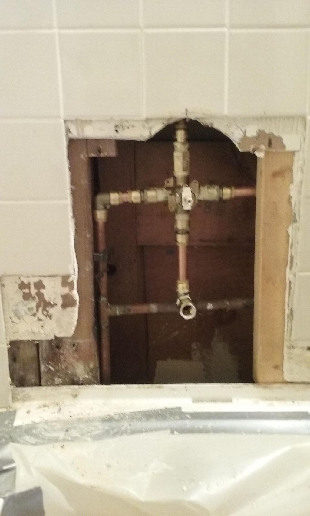 Tub&shower controls assembly/replacement