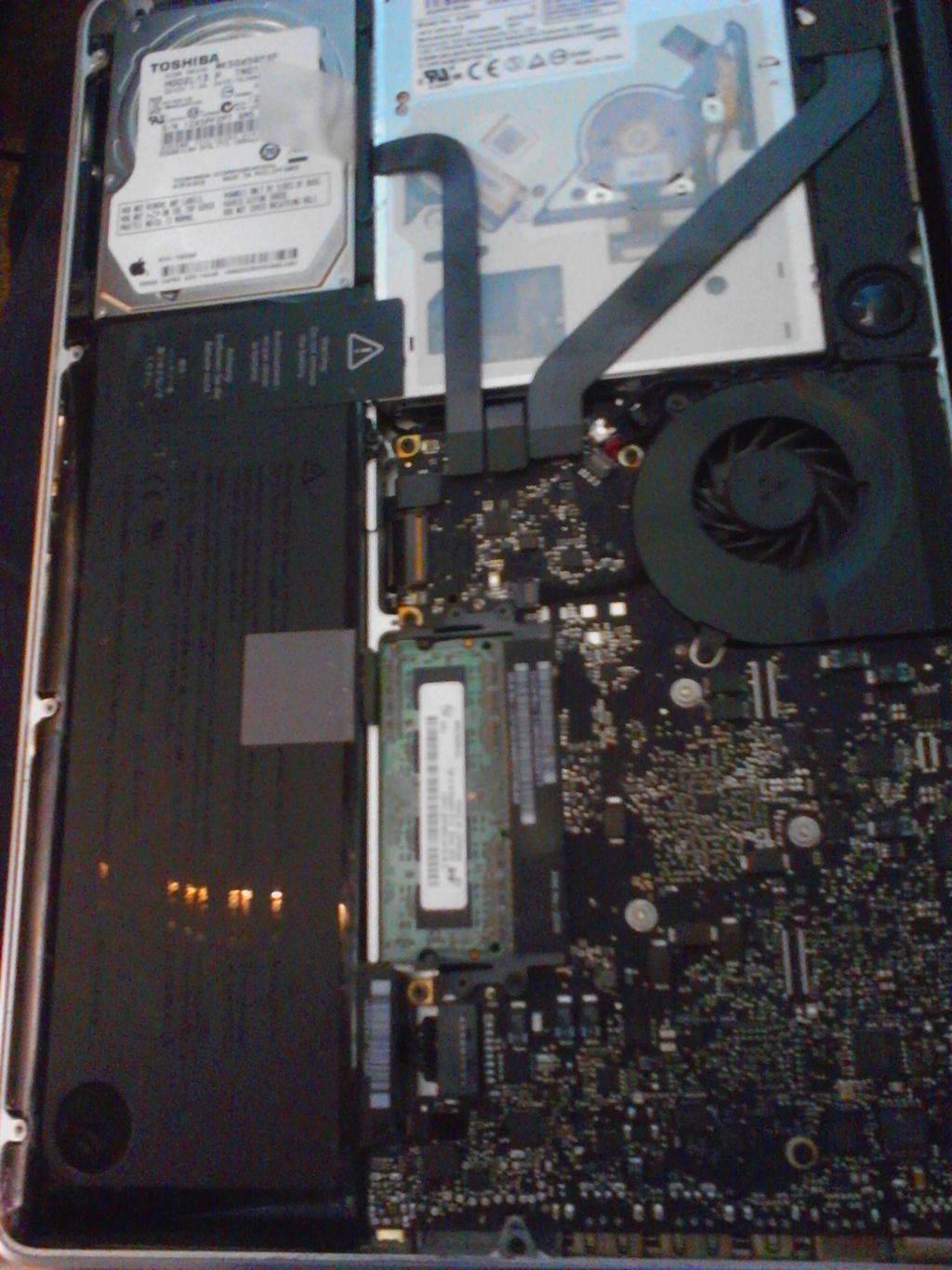 mainboard replaced on this macbook pro