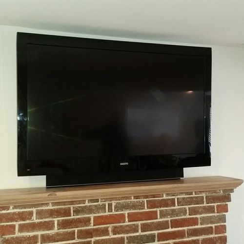 Over Fire Place TV