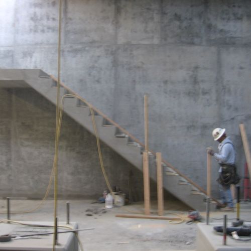 structural concrete stairs (stripped)