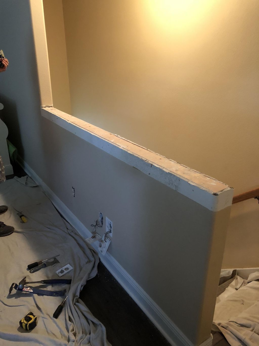 Before wall 