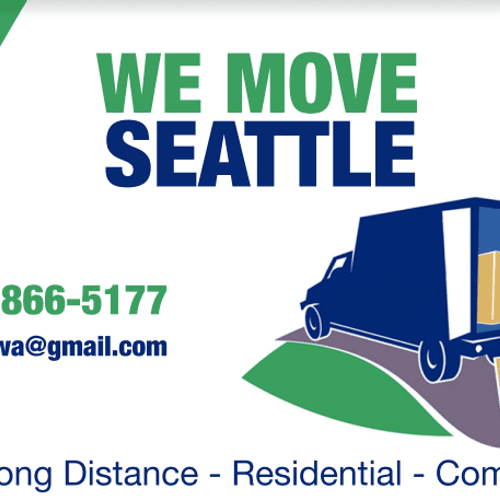 We Move Seattle Business Card