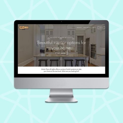 Website design in Squarespace for Artistic Floors 