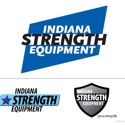 Logo design for Indiana Strength Equipment. The to