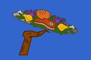 Logo for all natural raw dog food company (Dr. Seu