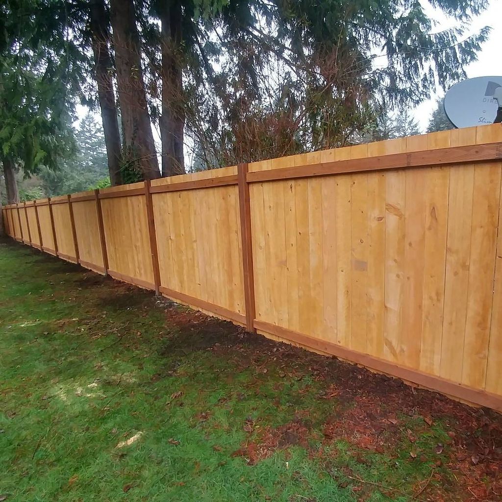 80' of straight fence.