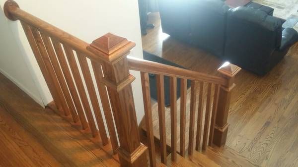 Staircase with handrail 1c