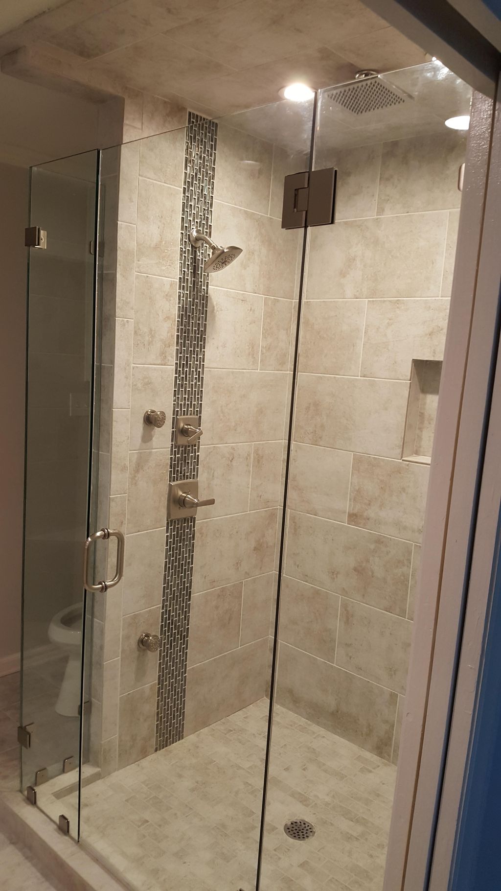 Designed and built this luxery shower with body sp