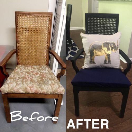 Custom repurposed chairs 