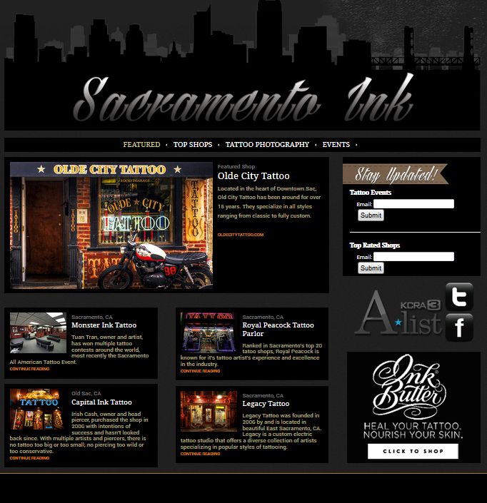 Static HTML website.