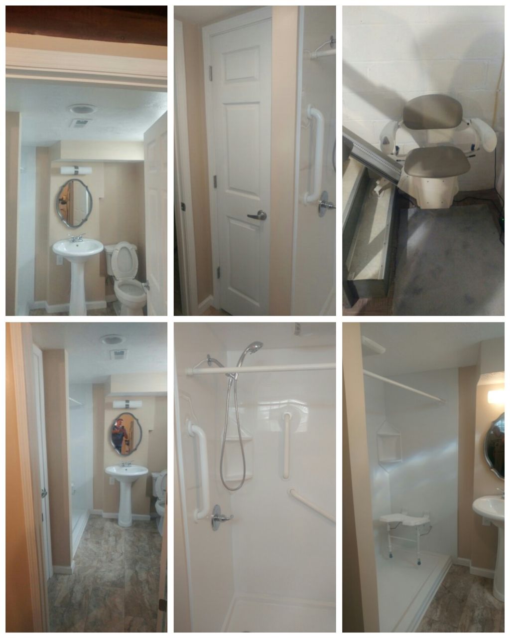 job 121 added a basement bathroom & stairlift