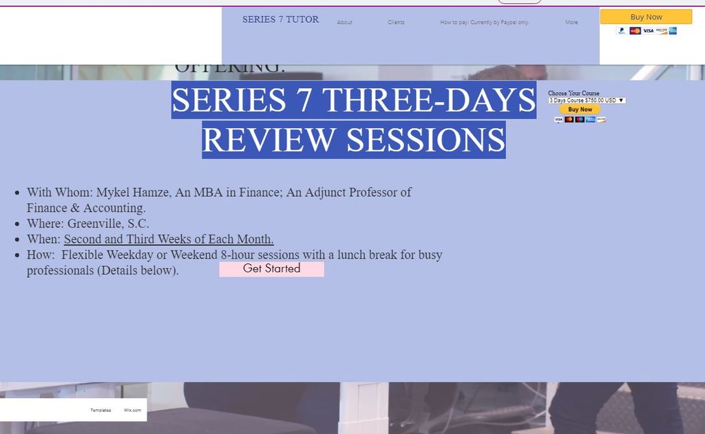 Math and Finance Tutoring